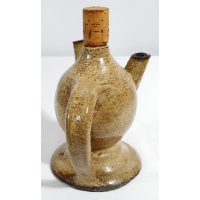 Keramiek olielampje, gesigneerd